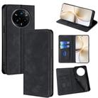For Realme 14 Pro+ 5G Skin Feel Magnetic Leather Phone Case(Black) - 1