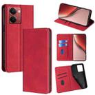 For Realme P3 Ultra 5G Skin Feel Magnetic Leather Phone Case(Red) - 1