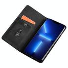 For Tecno Pova 6 Neo 5G Skin Feel Magnetic Leather Phone Case(Black) - 3
