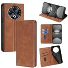 For Tecno Spark 30 4G Skin Feel Magnetic Leather Phone Case(Light Brown) - 1
