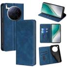 For Tecno Camon 40 Premier 5G Skin Feel Magnetic Leather Phone Case(Blue) - 1