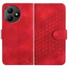 For Honor X50i+ YX0060 Elephant Head Embossed Phone Leather Case with Lanyard(Red) - 1