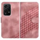 For Honor 200 Lite Global YX0060 Elephant Head Embossed Phone Leather Case with Lanyard(Pink) - 1