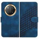 For Honor X9c Global Elephant Head Embossed Phone Leather Case with Lanyard(Royal Blue) - 1