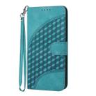 For Honor 300 Elephant Head Embossed Phone Leather Case with Lanyard(Light Blue) - 2