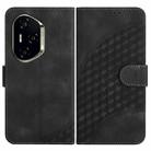 For Honor 300 Pro / Honor 300 Ultra Elephant Head Embossed Phone Leather Case with Lanyard(Black) - 1