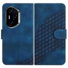 For Honor 300 Pro / Honor 300 Ultra Elephant Head Embossed Phone Leather Case with Lanyard(Royal Blue) - 1