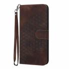 For Honor Magic7 Elephant Head Embossed Phone Leather Case with Lanyard(Coffee) - 2