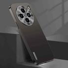 For vivo X100 Pro Streamer Series Micro Frosted Metal Paint PC Phone Case(Black) - 1