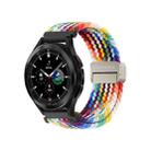 DUX DUCIS Mixture Pro Series Magnetic Buckle Nylon Braid Watch Band, Size:20mm(Rainbow) - 1