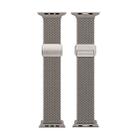 For Apple Watch SE 2023 44mm DUX DUCIS Mixture Pro Series Magnetic Buckle Nylon Braid Watch Band(Clay) - 2