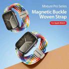 For Apple Watch SE 2023 44mm DUX DUCIS Mixture Pro Series Magnetic Buckle Nylon Braid Watch Band(Rainbow) - 2