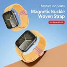 For Apple Watch SE 2023 44mm DUX DUCIS Mixture Pro Series Magnetic Buckle Nylon Braid Watch Band(Sunny Color) - 3