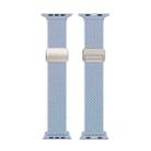 For Apple Watch SE 2023 40mm DUX DUCIS Mixture Pro Series Magnetic Buckle Nylon Braid Watch Band(Light Blue) - 2