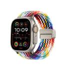 For Apple Watch Ultra 2 49mm DUX DUCIS Mixture Pro Series Magnetic Buckle Nylon Braid Watch Band(Rainbow) - 1