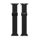 For Apple Watch Series 9 45mm DUX DUCIS Mixture Pro Series Magnetic Buckle Nylon Braid Watch Band(Black Unity) - 2