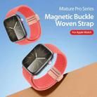 For Apple Watch Series 9 45mm DUX DUCIS Mixture Pro Series Magnetic Buckle Nylon Braid Watch Band(Guava) - 3