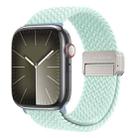 For Apple Watch Series 9 45mm DUX DUCIS Mixture Pro Series Magnetic Buckle Nylon Braid Watch Band(Light Mint) - 1