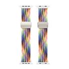 For Apple Watch Ultra 49mm DUX DUCIS Mixture Pro Series Magnetic Buckle Nylon Braid Watch Band(New Rainbow) - 2