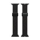 For Apple Watch Series 8 41mm DUX DUCIS Mixture Pro Series Magnetic Buckle Nylon Braid Watch Band(Black Unity) - 2