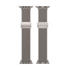 For Apple Watch Series 8 45mm DUX DUCIS Mixture Pro Series Magnetic Buckle Nylon Braid Watch Band(Clay) - 2