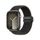 For Apple Watch Series 7 41mm DUX DUCIS Mixture Pro Series Magnetic Buckle Nylon Braid Watch Band(Black Unity) - 1