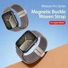 For Apple Watch Series 7 41mm DUX DUCIS Mixture Pro Series Magnetic Buckle Nylon Braid Watch Band(Clay) - 3