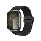 For Apple Watch SE 44mm DUX DUCIS Mixture Pro Series Magnetic Buckle Nylon Braid Watch Band(Midnight) - 1