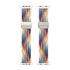 For Apple Watch SE 44mm DUX DUCIS Mixture Pro Series Magnetic Buckle Nylon Braid Watch Band(New Rainbow) - 2
