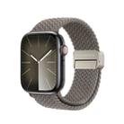 For Apple Watch Series 5 44mm DUX DUCIS Mixture Pro Series Magnetic Buckle Nylon Braid Watch Band(Clay) - 1