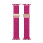 For Apple Watch Series 5 40mm DUX DUCIS Mixture Pro Series Magnetic Buckle Nylon Braid Watch Band(Raspberry Color) - 2