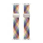 For Apple Watch Series 4 44mm DUX DUCIS Mixture Pro Series Magnetic Buckle Nylon Braid Watch Band(New Rainbow) - 2