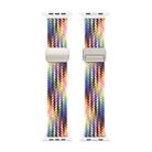 For Apple Watch Series 3 38mm DUX DUCIS Mixture Pro Series Magnetic Buckle Nylon Braid Watch Band(New Rainbow) - 2