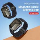 For Apple Watch Series 10 46mm DUX DUCIS Mixture Pro Series Magnetic Buckle Nylon Braid Watch Band(Midnight) - 3