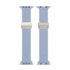 For Apple Watch Series 10 46mm DUX DUCIS Mixture Pro Series Magnetic Buckle Nylon Braid Watch Band(Light Blue) - 2