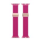 For Apple Watch Series 10 46mm DUX DUCIS Mixture Pro Series Magnetic Buckle Nylon Braid Watch Band(Raspberry Color) - 2