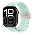 For Apple Watch Series 10 46mm DUX DUCIS Mixture Pro Series Magnetic Buckle Nylon Braid Watch Band(Light Mint) - 1