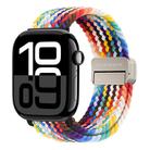 For Apple Watch Series 10 42mm DUX DUCIS Mixture Pro Series Magnetic Buckle Nylon Braid Watch Band(Rainbow) - 1