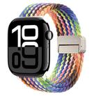 For Apple Watch Series 10 42mm DUX DUCIS Mixture Pro Series Magnetic Buckle Nylon Braid Watch Band(New Rainbow) - 1