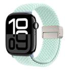 For Apple Watch Series 10 42mm DUX DUCIS Mixture Pro Series Magnetic Buckle Nylon Braid Watch Band(Light Mint) - 1