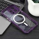 For iPhone 16 Pro Max Colorful Two-Color Lens Film MagSafe Magnetic Horn Acrylic+TPU Case(Purple) - 2