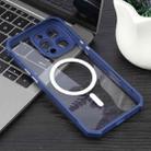 For iPhone 16 Pro Max Colorful Two-Color Lens Film MagSafe Magnetic Horn Acrylic+TPU Case(Blue) - 2