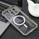 For iPhone 16 Pro Colorful Two-Color Lens Film MagSafe Magnetic Horn Acrylic+TPU Case(Grey) - 2