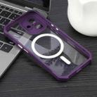 For iPhone 16 Plus Colorful Two-Color Lens Film MagSafe Magnetic Horn Acrylic+TPU Case(Purple) - 2