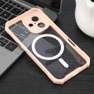 For iPhone 16 Plus Colorful Two-Color Lens Film MagSafe Magnetic Horn Acrylic+TPU Case(Pink) - 2