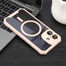 For iPhone 16 Colorful Two-Color Lens Film MagSafe Magnetic Horn Acrylic+TPU Case(Pink) - 3