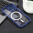 For iPhone 16 Colorful Two-Color Lens Film MagSafe Magnetic Horn Acrylic+TPU Case(Blue) - 2