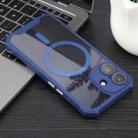 For iPhone 16 Colorful Two-Color Lens Film MagSafe Magnetic Horn Acrylic+TPU Case(Blue) - 3