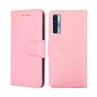 For TCL 20s / 20 5G / 20L / 20L+ Crystal Texture Leather Phone Case(Pink) - 1