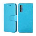 For TCL 20s / 20 5G / 20L / 20L+ Crystal Texture Leather Phone Case(Sky Blue) - 1